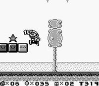 une photo d'Ã©cran de Super Mario Land 2 sur Nintendo Game Boy